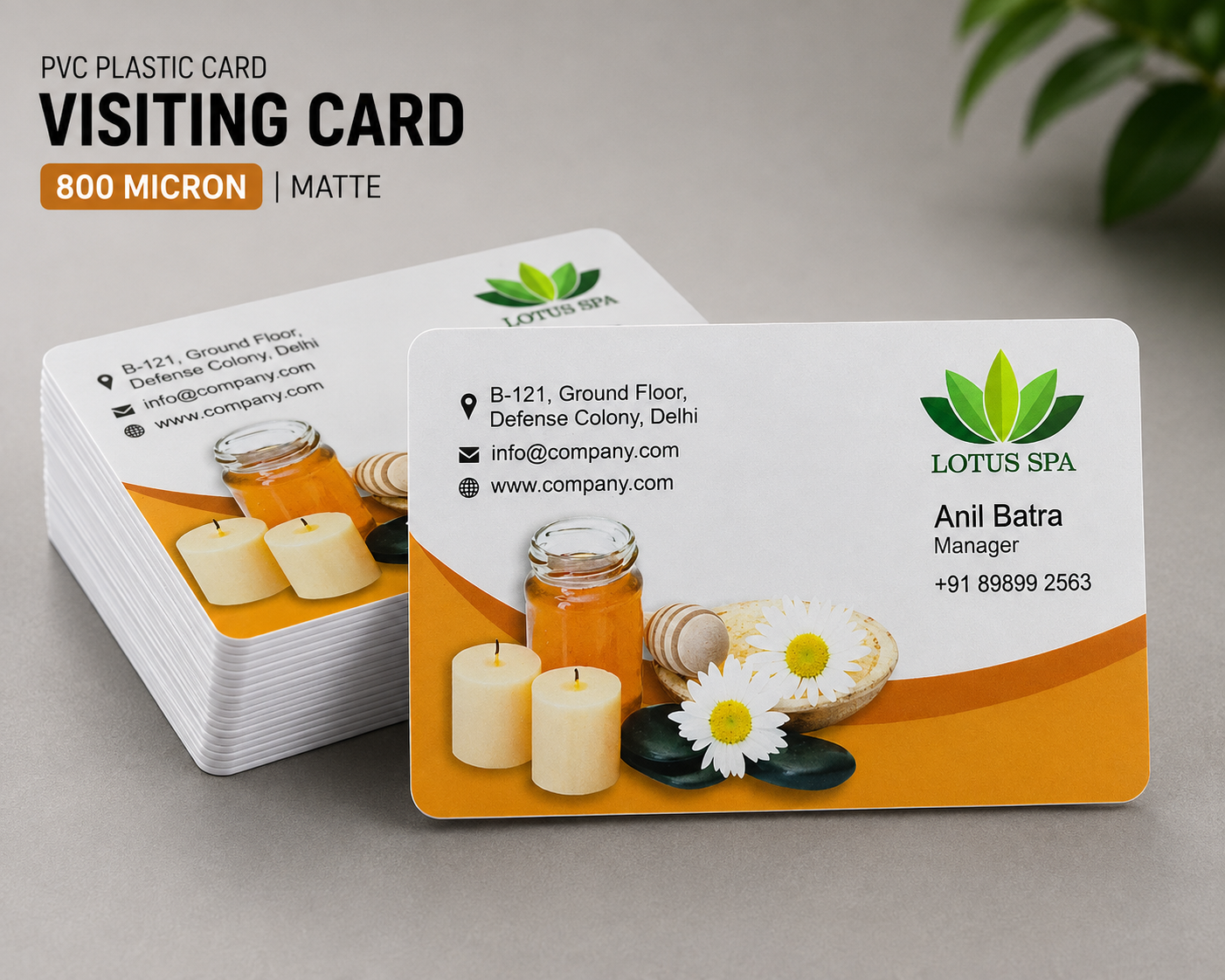 Plastic Visiting Card Matte 800DS